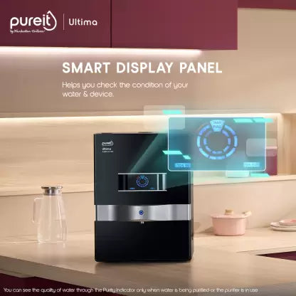 Pureit by HUL ULTIMA MINERAL 10 L RO + UV + MF Water Purifier with Digital Purity Indicator  (Black) Pureit by HUL ULTIMA MINERAL 10 L RO + UV + MF Water Purifier with Digital Purity Indicator  (Black)